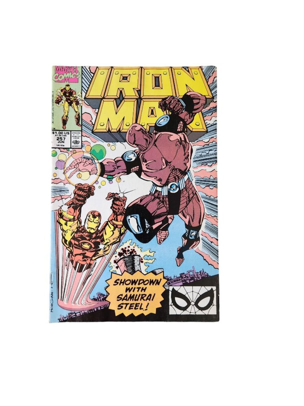 Marvel Iron Man #257 1990 Comic Book Collector Bagged Boarded
